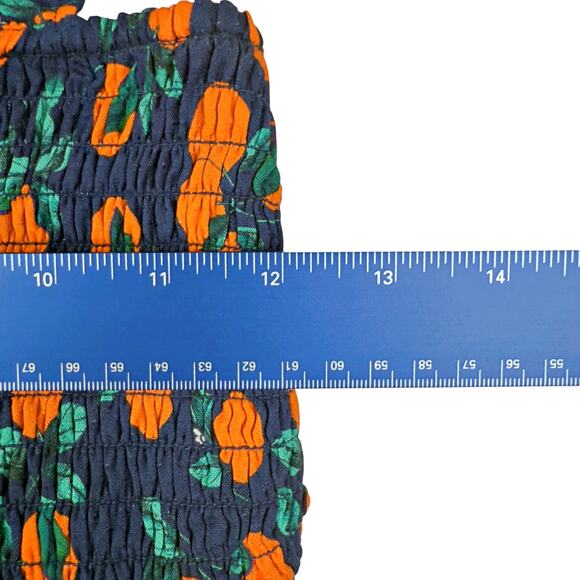 Anthropologie The Piper Bandeau Cutout Oranges Ruched Mini Dress XS RARE - Picture 10 of 10